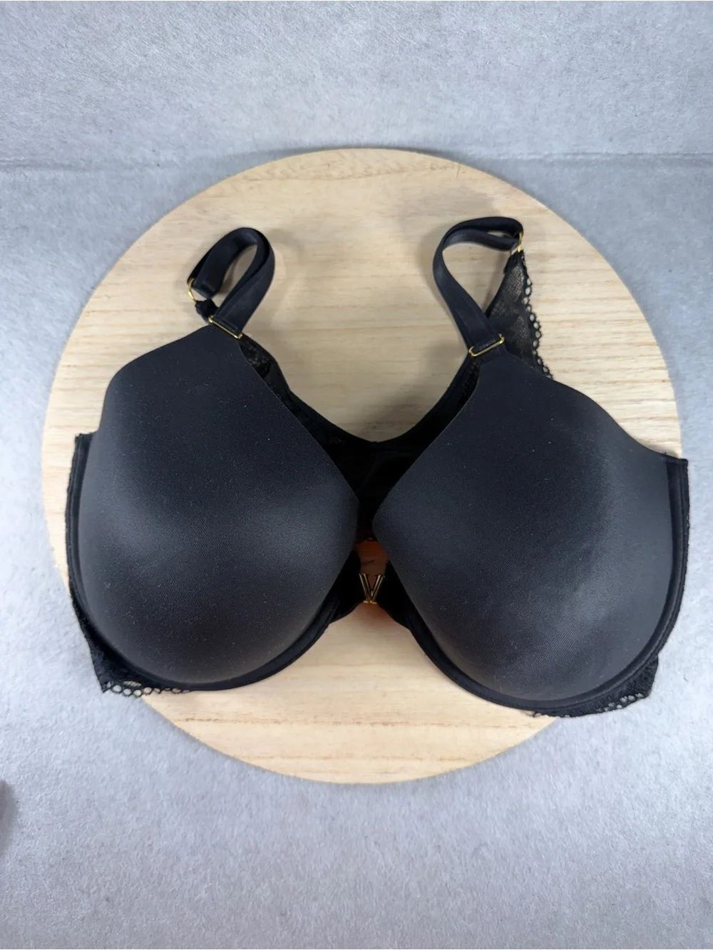 Victoria's Secret Front Close Uplift Demi Bra Black Lace 38DDD 2642986217